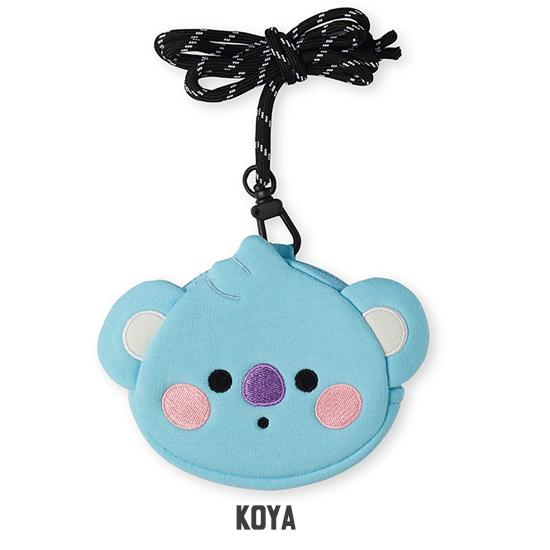BT21 ベビー ストラップ フェイス ポーチ [韓国雑貨][小銭入れ