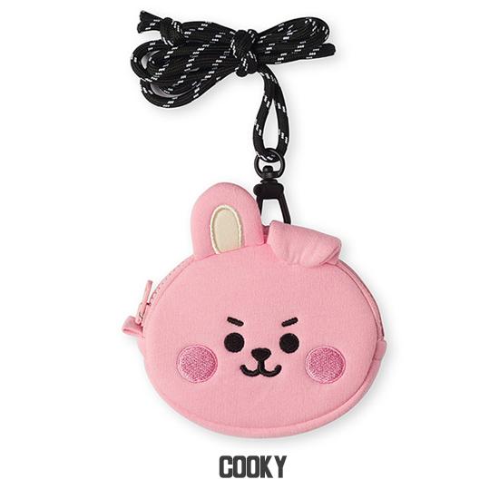 BT21 ベビー ストラップ フェイス ポーチ [韓国雑貨][小銭入れ