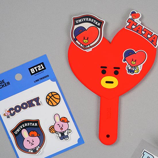 BT21 キャスティング バッジ ステッカー 韓国 文具 文房具 シール