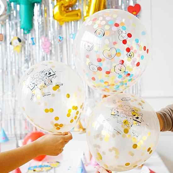 Bt21 コンフェッティ 風船 3個セット 韓国 雑貨 かわいい Bts 防弾少年団 公式 Q767 韓国情報広場ヤフー店 通販 Yahoo ショッピング