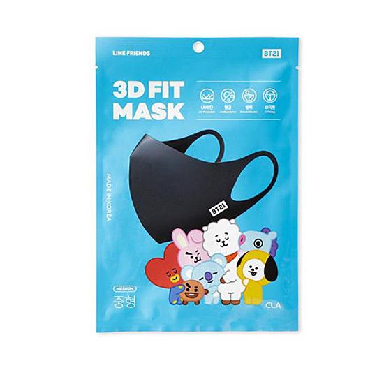 BT21 3D フィット マスク （MEDIUMサイズ1枚入） [BTS][防弾少年団