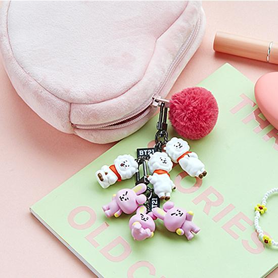 BT21 ガヤガヤ フィギュア キーリング [韓国][雑貨][キーホルダー