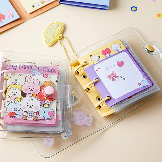 BT21 MY LITTLE BUDDY 3穴 チェキポケット 手帳 [韓国文具][文房具