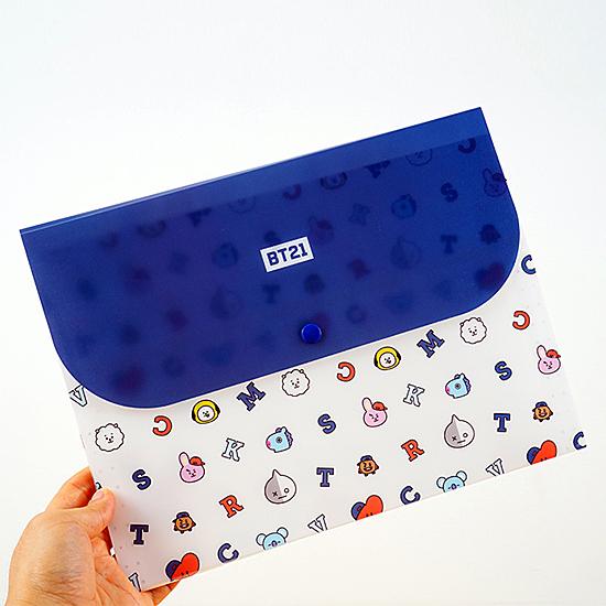 BT21 ドキュメント ファイル −5ポケット− [韓国][文具][文房具][防弾