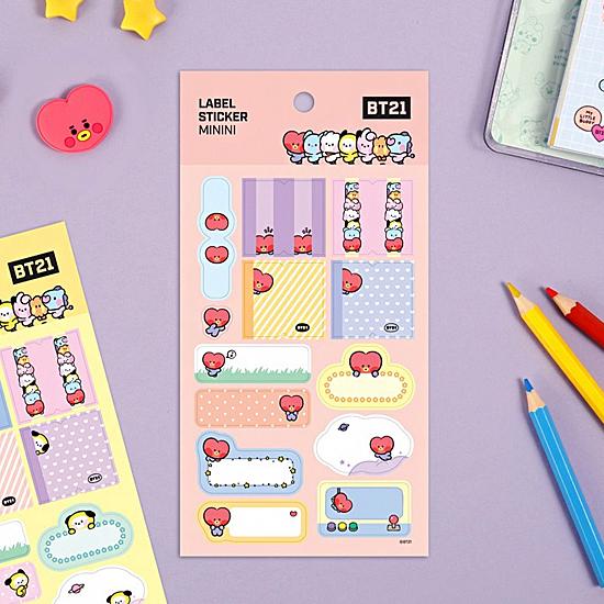 Bt21 ラベル ステッカー Minini 3枚セット 韓国文具 文房具 シール デコレーション 防弾少年団 かわいい 公式 Q851 韓国情報広場ヤフー店 通販 Yahoo ショッピング