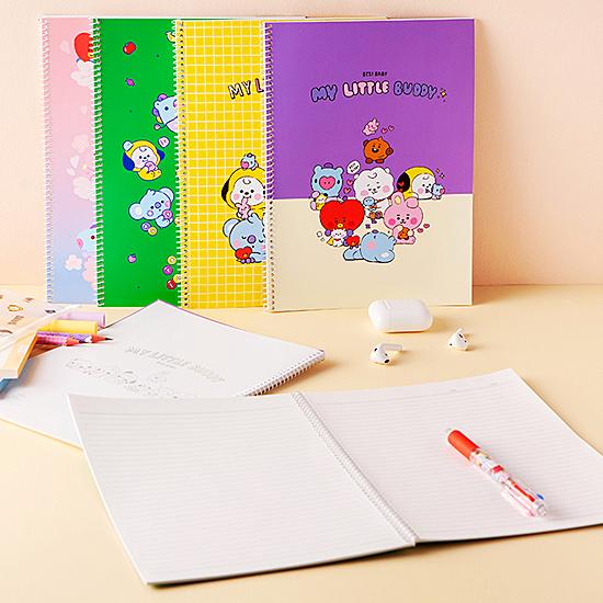 BT21 MY LITTLE BUDDY スプリング ノート 420 [韓国文具][文房具