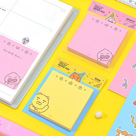 カカオフレンズ ハッピーモーメント 四角 付箋 [韓国文具][文房具