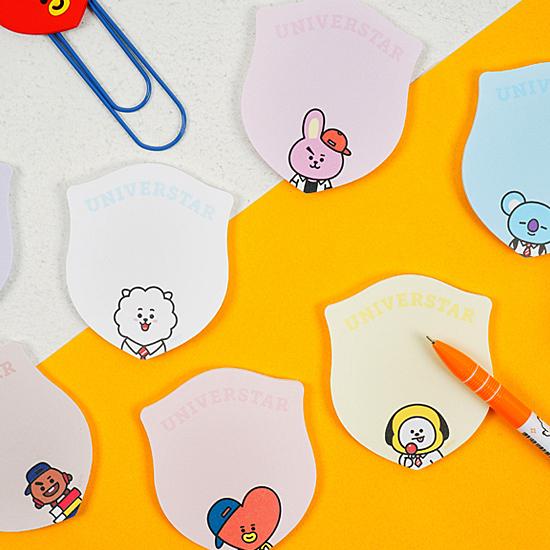 Bt21 1弾 接着 メモ紙 付箋 韓国 文具 文房具 ふせん ポストイット かわいい 防弾少年団 Q914 韓国情報広場ヤフー店 通販 Yahoo ショッピング