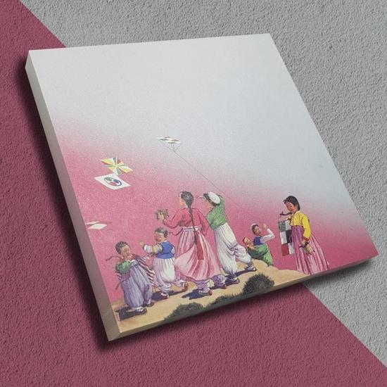 韓国 伝統 メモ紙 8cm×8cm 文具 文房具 : 韓国情報広場ヤフー店 - 通販