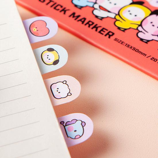 BT21 minini インデックス 付箋 8種セット [韓国][文具][文房具