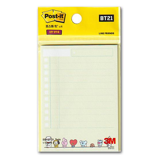 季節のおすすめ商品 Bt21 3m ポストイット Todo 付箋 韓国文具 文房具 Bts 防弾少年団 かわいい 公式 Materialworldblog Com