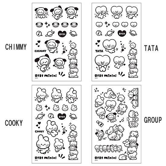 日本限定 Bt21 Minini タトゥー ステッカー 韓国 シール かわいい 防弾少年団 Bts 公式 Aynaelda Com