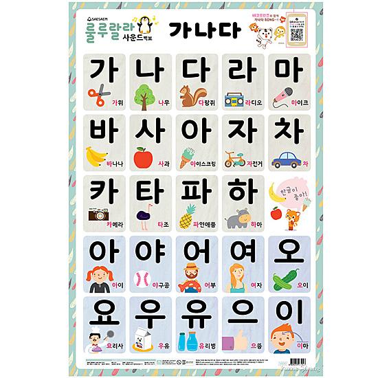 韓国語反切表ポスター | 韓国語 反切表 覚え方 _ 合成母音 – SPOYIK