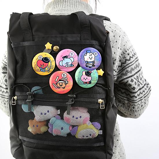 BT21 缶 バッジ −韓服（ハンボク）− [アクセサリー][かわいい][BTS