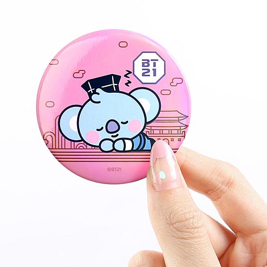 BT21 缶 バッジ −韓服（ハンボク）− [アクセサリー][かわいい][BTS