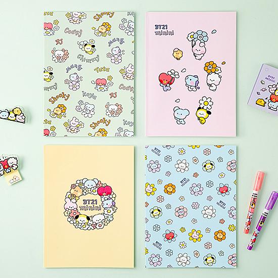 BT21 minini B5 ライン ノート BTS 防弾少年団 公式 かわいい : 韓国