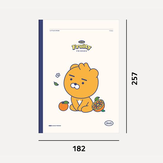 カカオフレンズ リトルフレンズ フルーティー B5 ノート kakao friends
