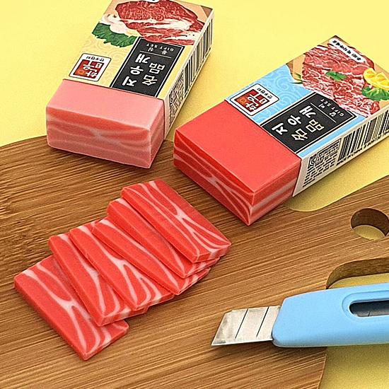 名品 韓牛（ハヌ）消しゴム parody 韓国 食べ物 パロディ 文具 文房具