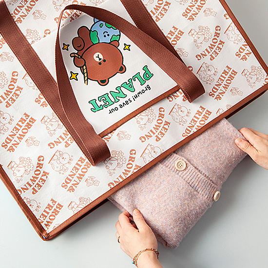 ラインフレンズ ターポリン バッグ 特大 LINE FRIENDS 公式
