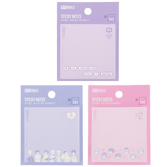 BTS ワールド 防弾少年団 グッズ カットオフ ふせん 付箋 公式 韓国