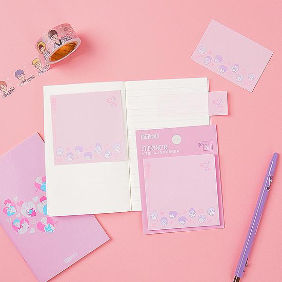 BTS ワールド 防弾少年団 グッズ カットオフ ふせん 付箋 公式 韓国