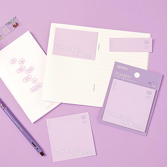 BTS ワールド 防弾少年団 グッズ カットオフ ふせん 付箋 公式 韓国