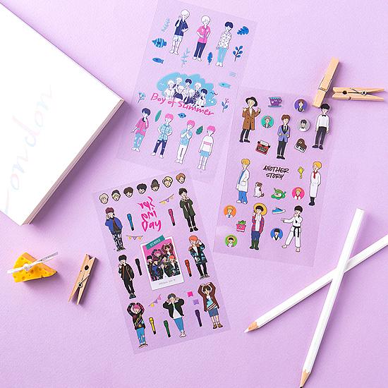 BTS ワールド 防弾少年団 グッズ ステッカー シール かわいい 公式