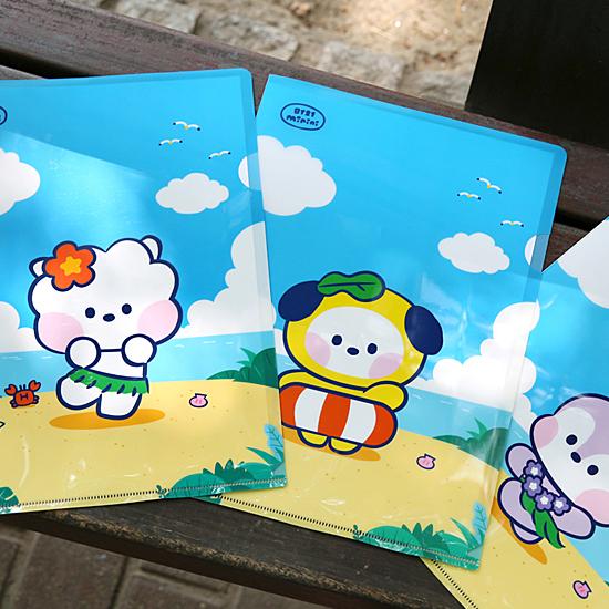 BT21 minini バカンス A4 L字 フォルダー BTS ファイル 防弾少年団