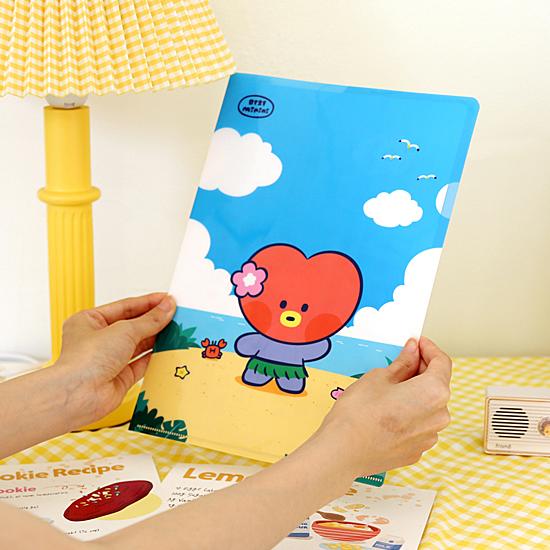 新品 未使用 TDS トイマニ オープン記念 バッグ カンバ クリアファイル BT21 minini バカンス A4 L字 フォルダー BTS ファイル 防弾少年団