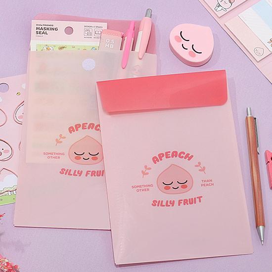 カカオフレンズ ミニ 縦型 封筒ファイル kakao friends 韓国 文具