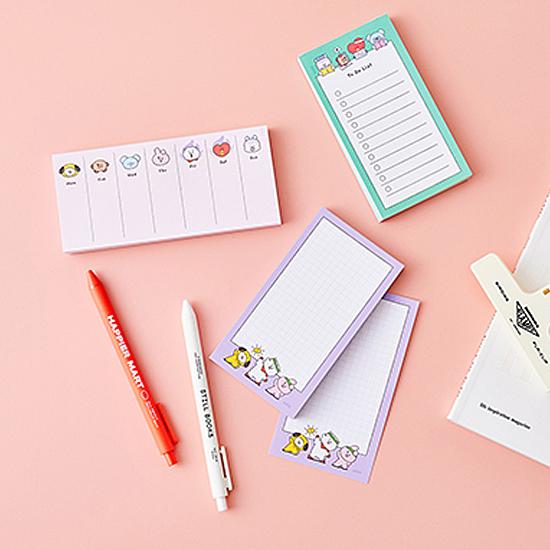 BT21 ウィークリー メモパッド BTS 防弾少年団 かわいい 公式 韓国