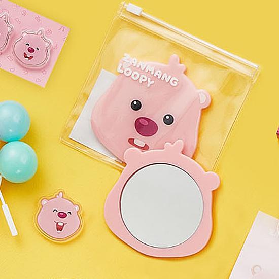 ジャンマンルピー ハンド ミラー 鏡 ZANMANG LOOPY 韓国 公式 かわいい
