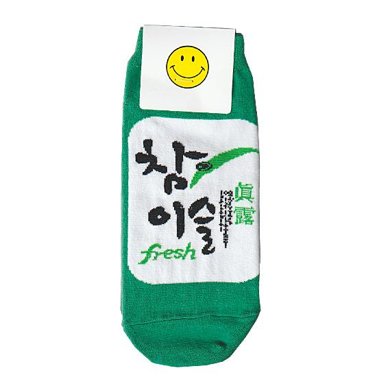 ★韓国靴下★ 韓国 焼酎 チャミスル 靴下 レディース Freeサイズ ハングル くつした