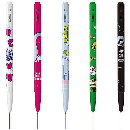韓国 幸運を差し上げますよ モナミ ボールペン 5本セット 韓国語