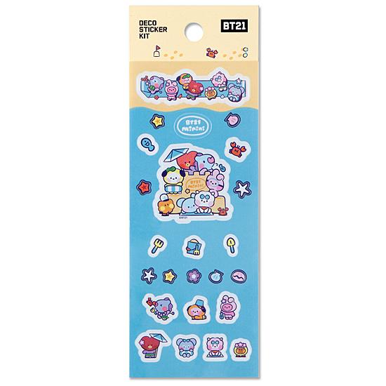 BT21 minini サマー ステッカー BTS 防弾少年団 ミニニ 公式 かわいい