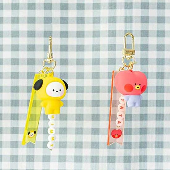 BT21 minini イニシャル フィギュア キーリング BTS ミニニ 防弾少年団