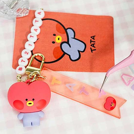 BT21 minini イニシャル フィギュア キーリング BTS ミニニ 防弾