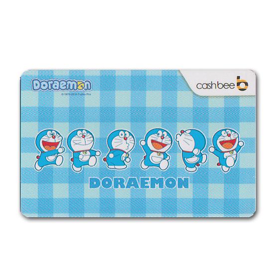 スルギ cashbee ドラえもん チェック柄 cashbee カード 韓国交通カード