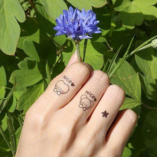 BT21 minini タトゥー ステッカー 韓国 シール かわいい 防弾少年団