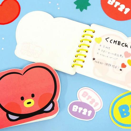 BT21 minini メモ ノート BTS ミニニ 防弾少年団 公式 手帳 かわいい