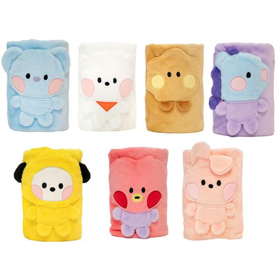 BAETONGYI ぬいぐるみミニサイズ BT21 minini ぬいぐるみ 毛布 BTS ミニニ 防弾少年団 公式 ひざ掛け
