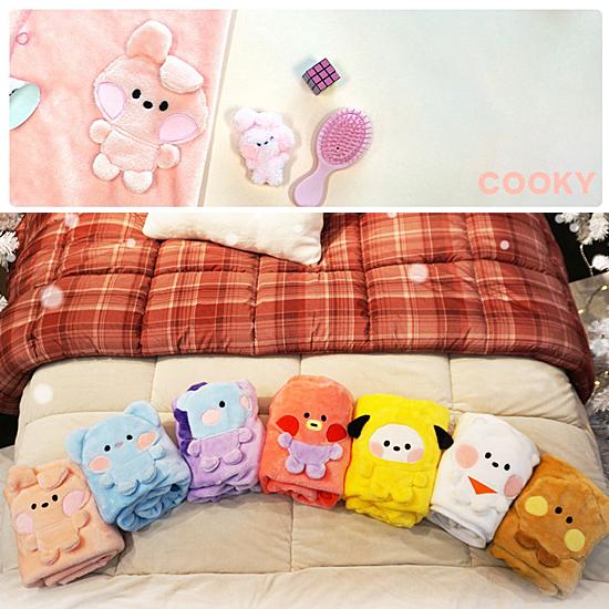 BT21 minini ぬいぐるみ 毛布 BTS ミニニ 防弾少年団 公式 ひざ掛け