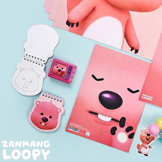 ジャンマンルピー フェイス スプリング メモ ノート ZANMANG LOOPY