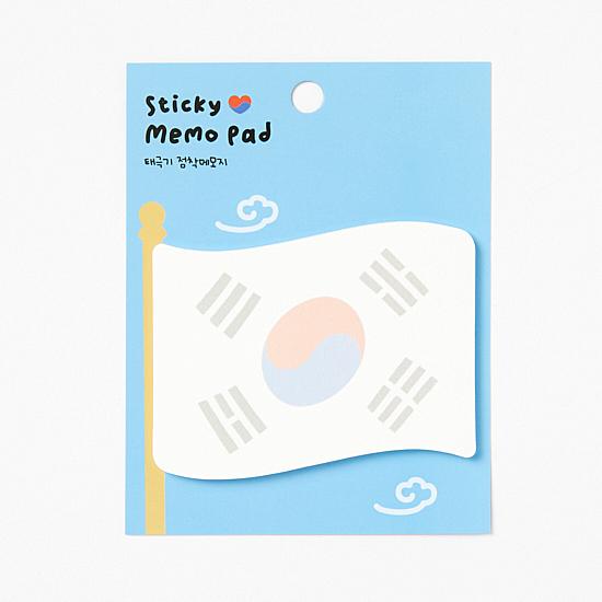韓国　メモ　おすそ分け専用出品用 韓国 太極旗（テグッキ） メモ 付箋 ふせん 接着 メモ 面白い おもしろ