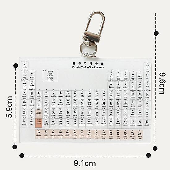 ハングル 化学元素周期表 キーリング 韓国語 キーホルダー おもしろ