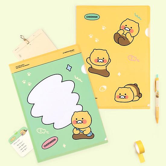 カカオフレンズ チュンシク A4 Lフォルダー ファイル kakao friends