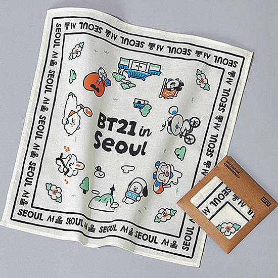 BT21 ソウル エディション ハンカチ BTS 防弾少年団 公式 韓国 限定