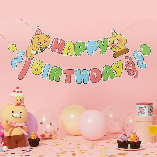カカオフレンズ HBD ガーランド ライアン＆チュンシク kakao friends