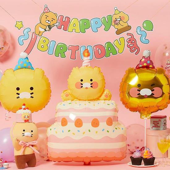 カカオフレンズ HBD ガーランド ライアン＆チュンシク kakao friends