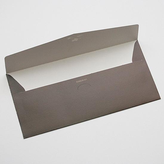 韓国 伝統 螺鈿モチーフ 封筒 茶・緑 2枚セット らでん プレゼント